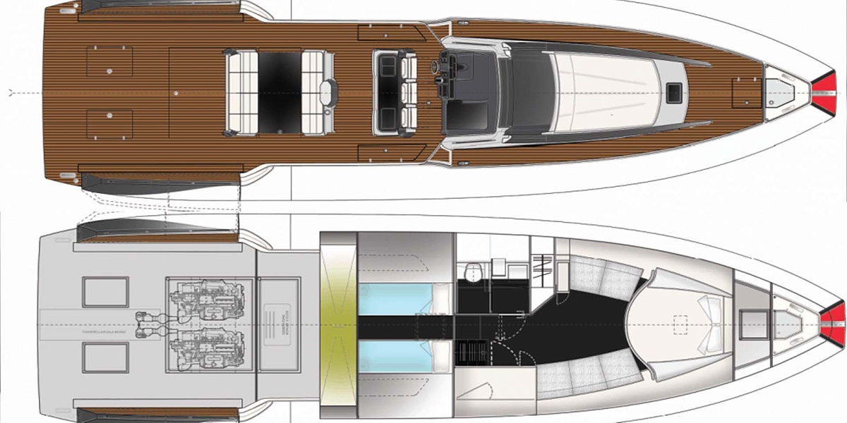 Аренда яхты Liquid spirit во Франции - планы палуб